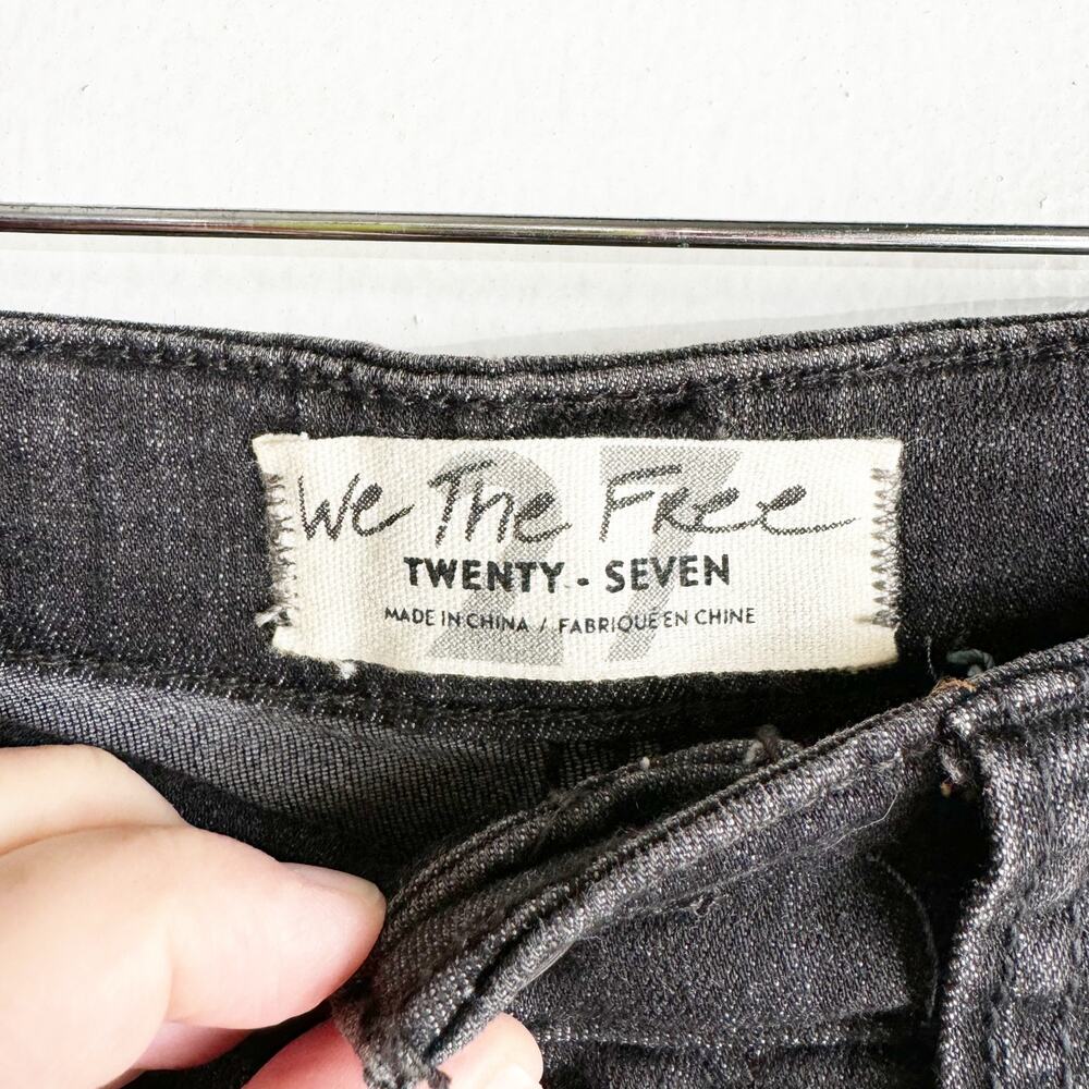 Free People We the Free Irreplaceable Dramatic Bell Flare Dropped Hem Jeans 27 - Picture 5 of 11